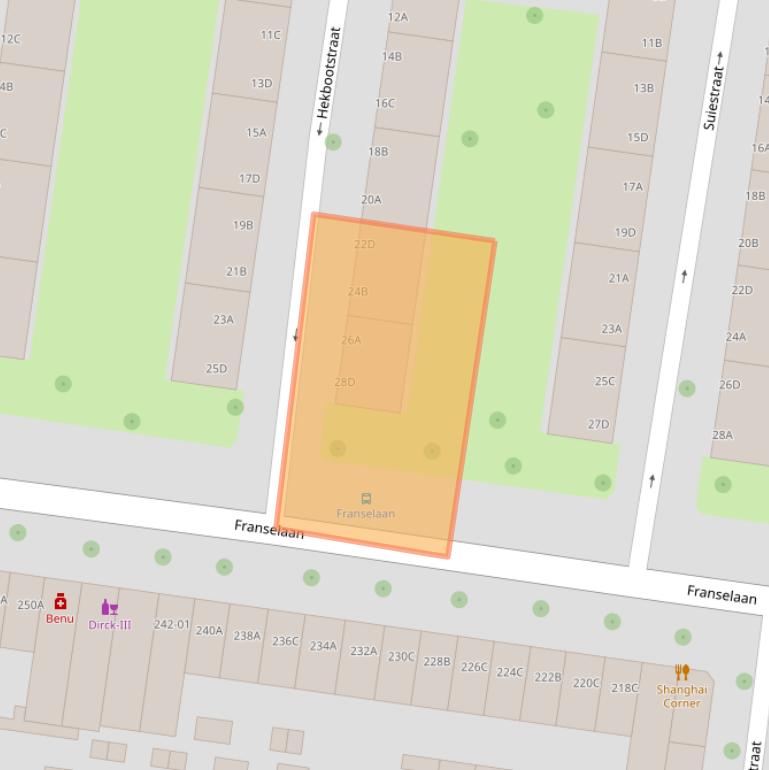 Kaart van postcodegebied 3028XK.