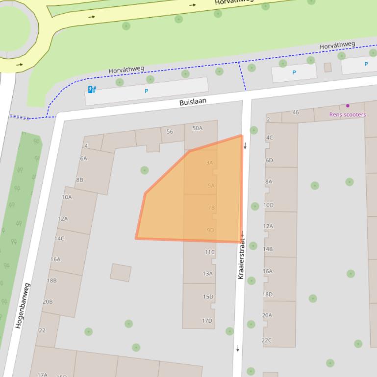 Kaart van postcodegebied 3028XN.