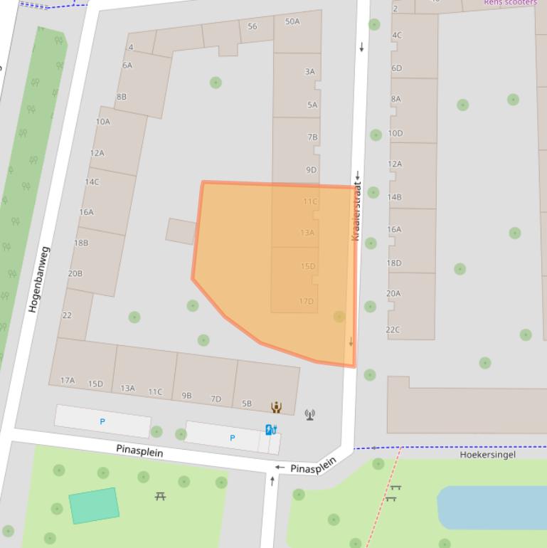 Kaart van postcodegebied 3028XP.