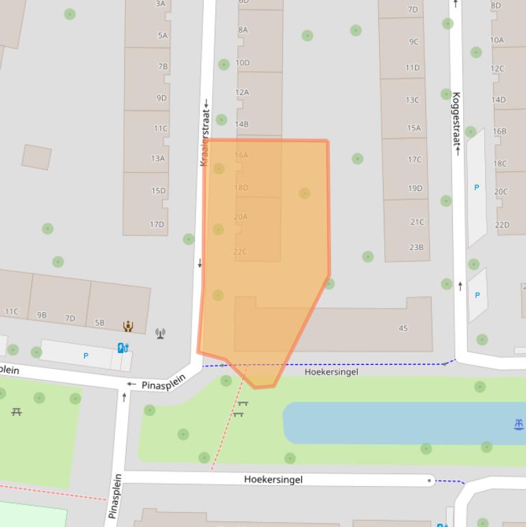 Kaart van postcodegebied 3028XS.