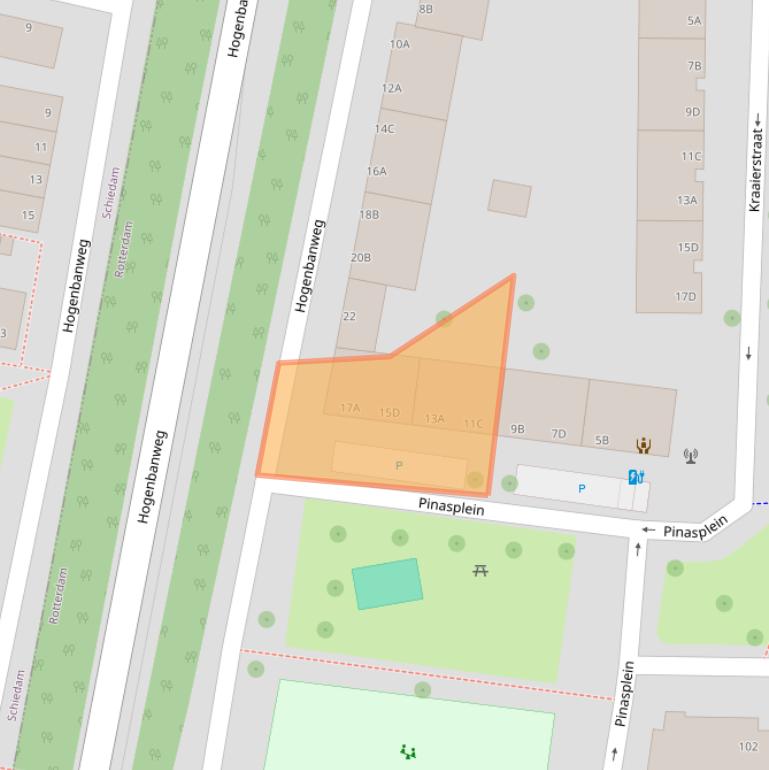 Kaart van postcodegebied 3028XV.