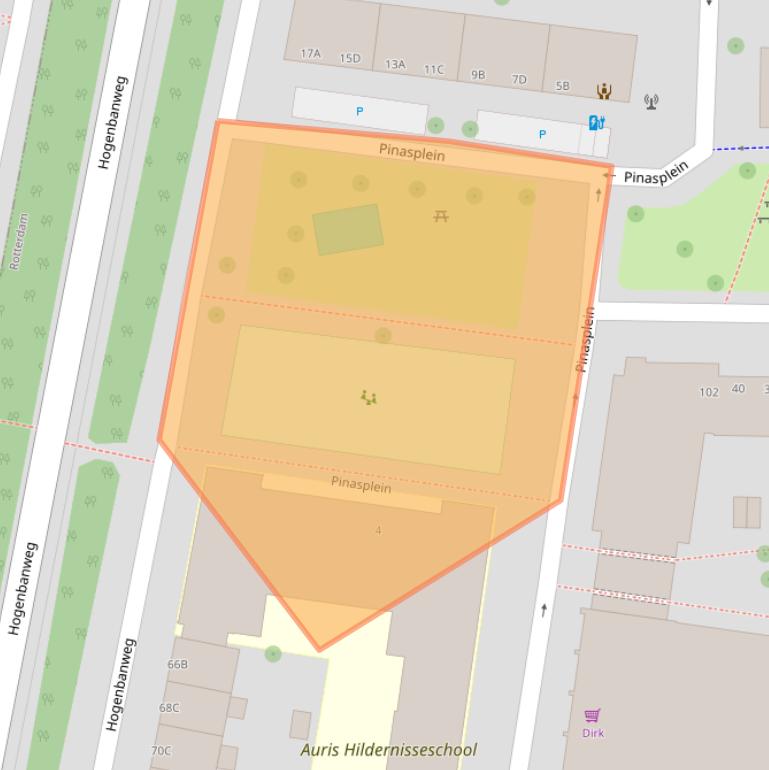 Kaart van postcodegebied 3028XW.