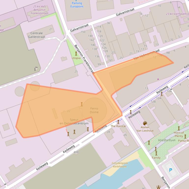 Kaart van postcodegebied 3029AB.