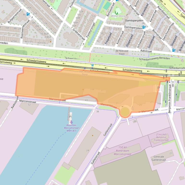 Kaart van postcodegebied 3029AG.