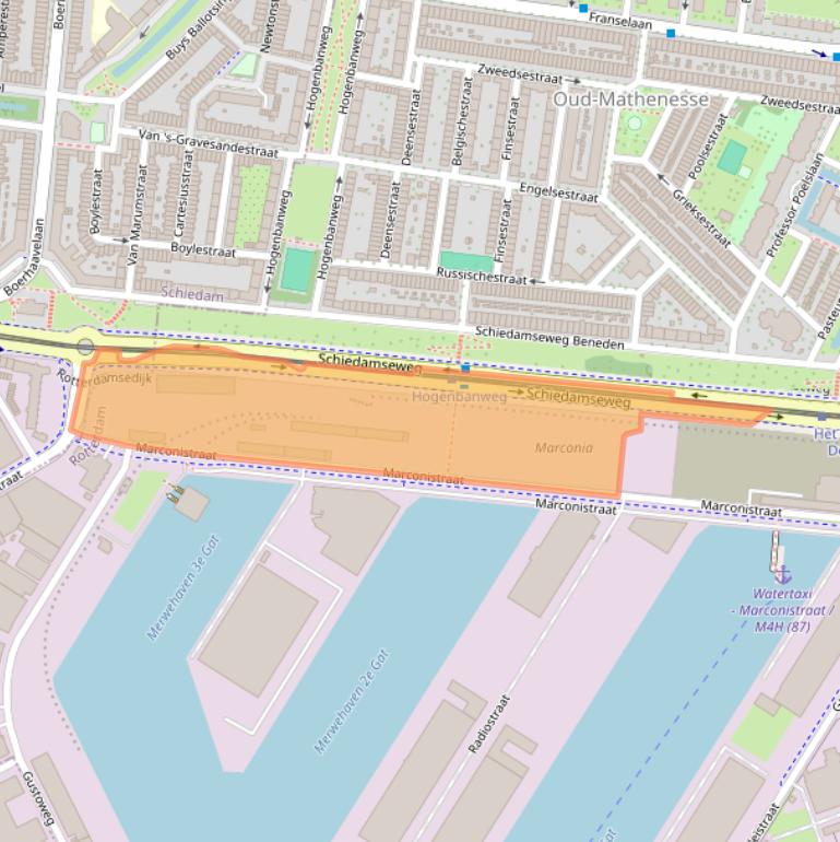 Kaart van postcodegebied 3029AJ.