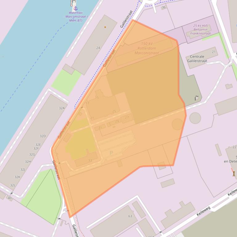 Kaart van postcodegebied 3029AL.