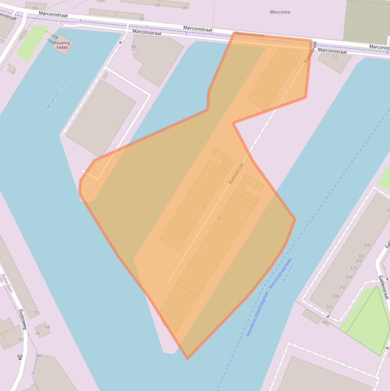 Kaart van postcodegebied 3029AP.