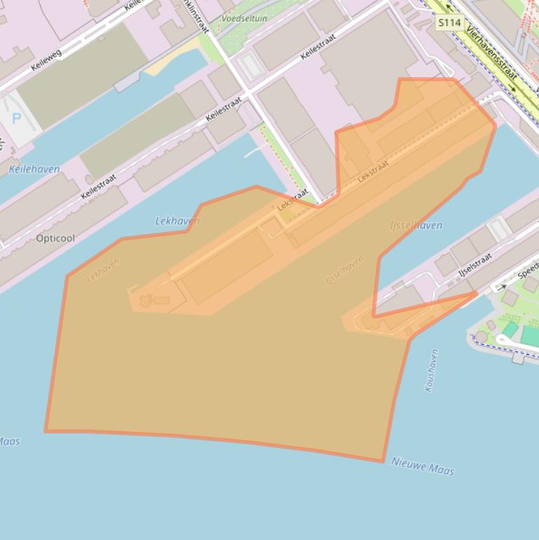 Kaart van postcodegebied 3029BN.