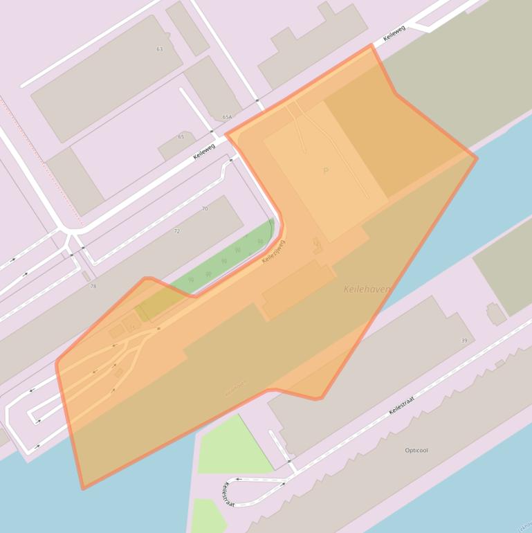 Kaart van postcodegebied 3029BW.