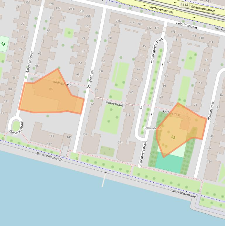 Kaart van postcodegebied 3029CK.