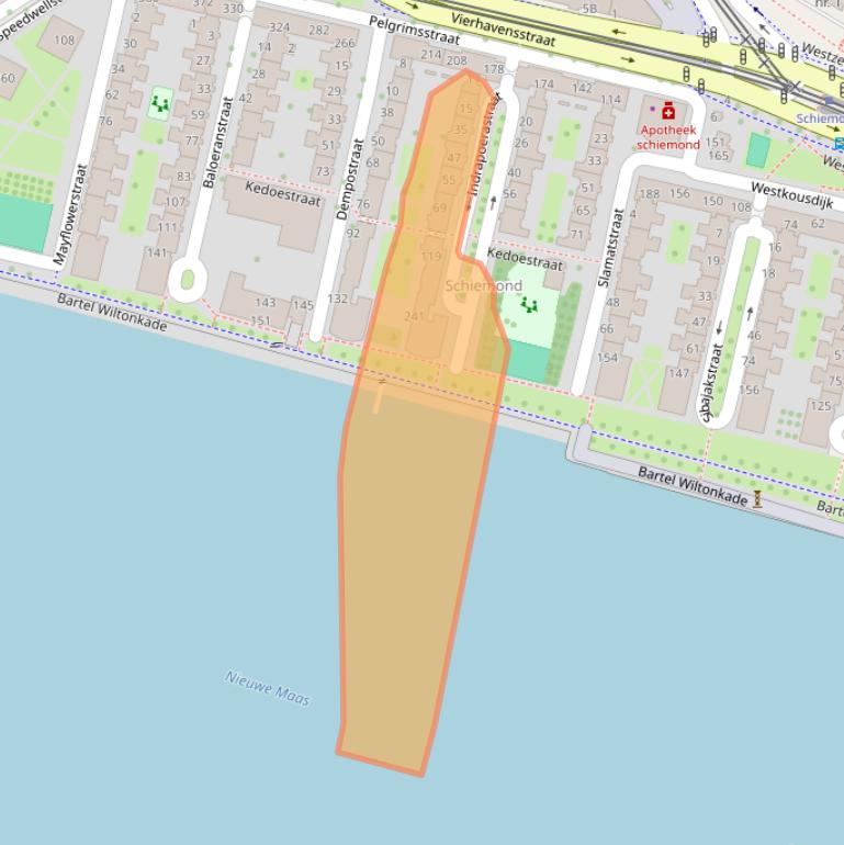 Kaart van postcodegebied 3029NM.