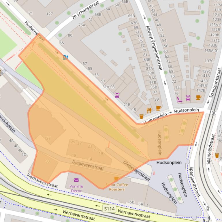 Kaart van postcodegebied 3029PA.