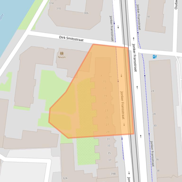 Kaart van postcodegebied 3031AL.