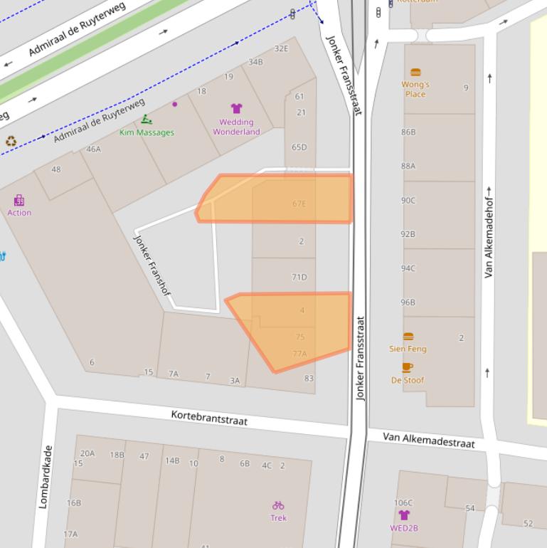 Kaart van postcodegebied 3031AN.