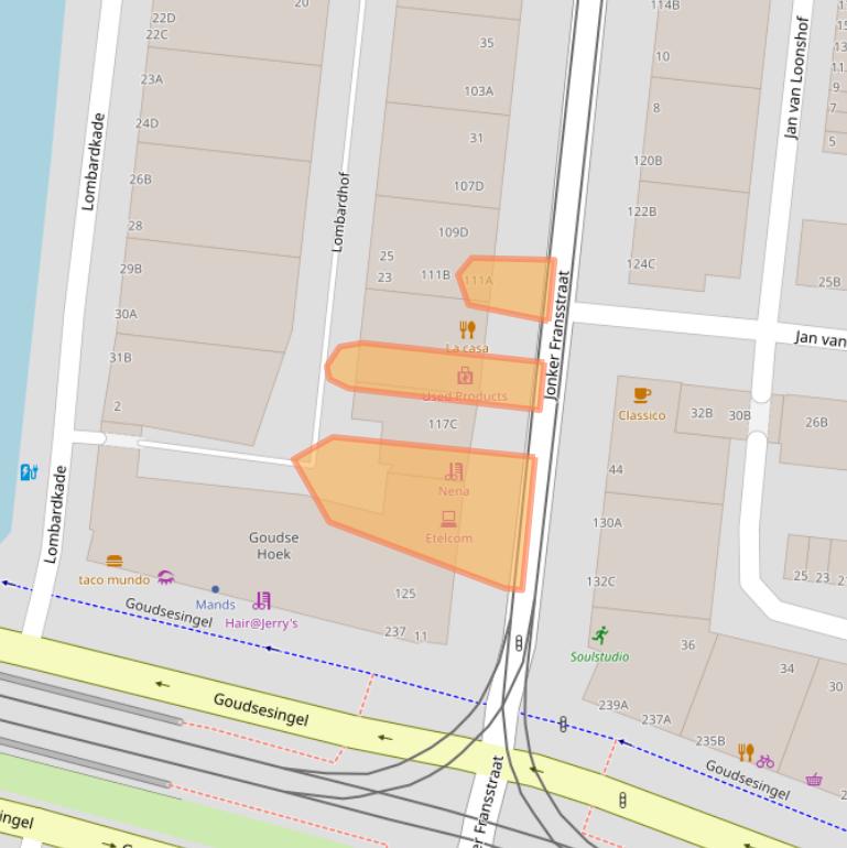 Kaart van postcodegebied 3031AR.