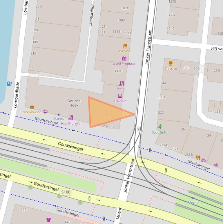 Kaart van postcodegebied 3031AS.