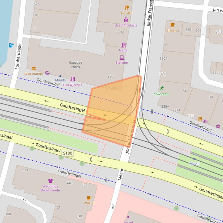 Kaart van postcodegebied 3031AT.