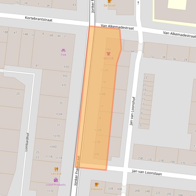 Kaart van postcodegebied 3031AX.