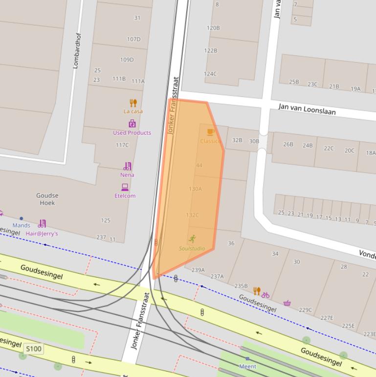 Kaart van postcodegebied 3031AZ.