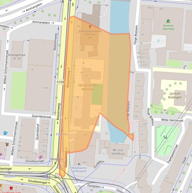 Kaart van postcodegebied 3031BP.