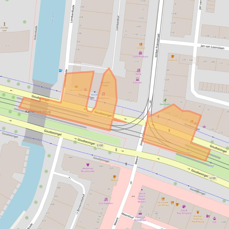 Kaart van postcodegebied 3031EL.