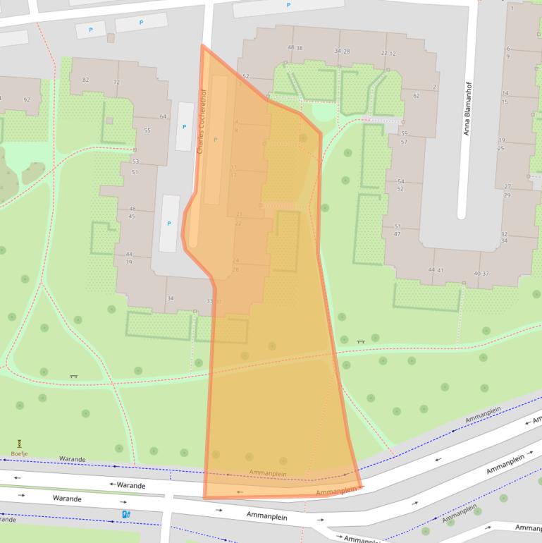 Kaart van postcodegebied 3031ND.