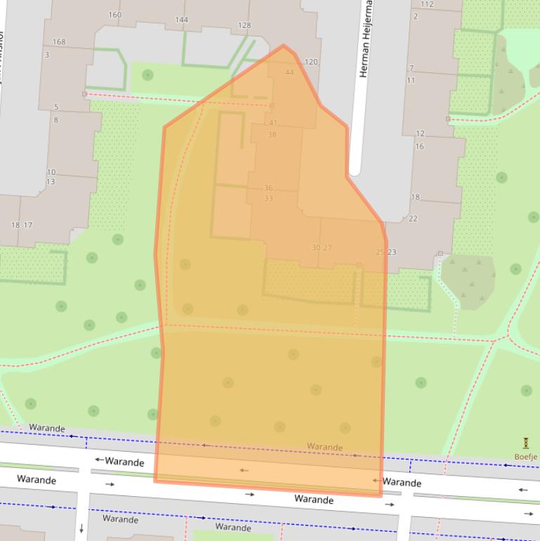 Kaart van postcodegebied 3031NH.