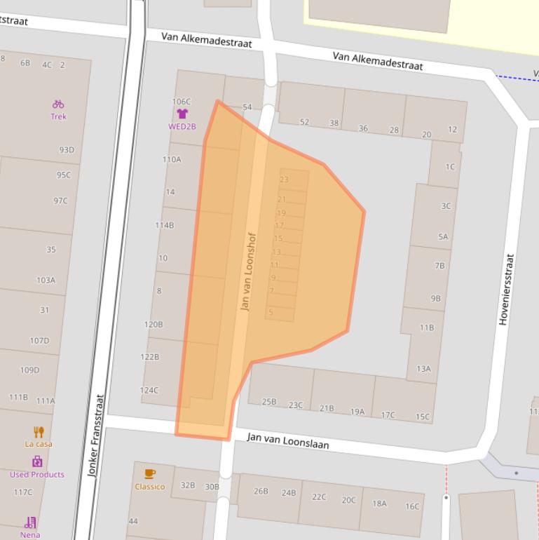 Kaart van postcodegebied 3031PJ.