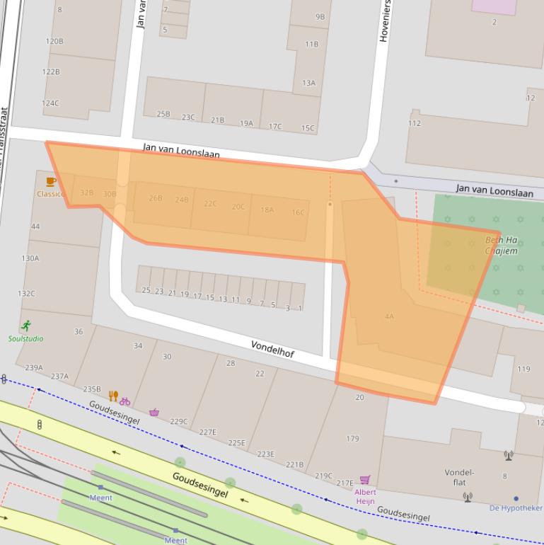 Kaart van postcodegebied 3031PL.