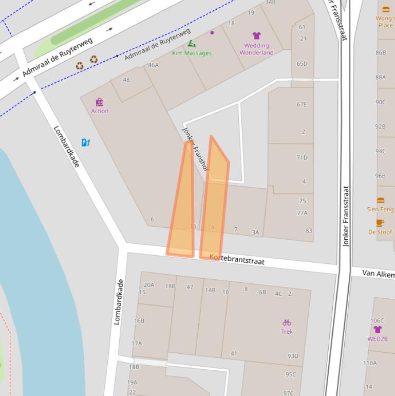 Kaart van postcodegebied 3031PM.