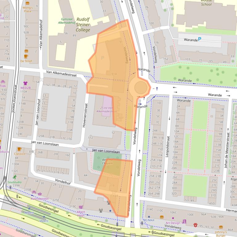 Kaart van postcodegebied 3031PV.