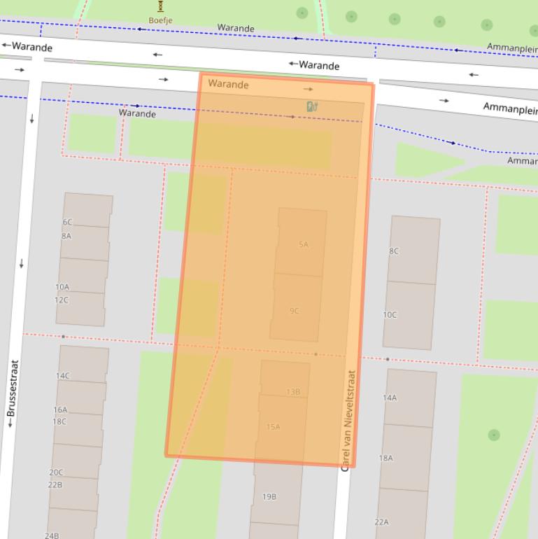 Kaart van postcodegebied 3031RA.