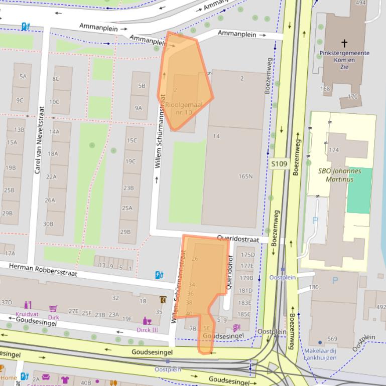 Kaart van postcodegebied 3031RP.