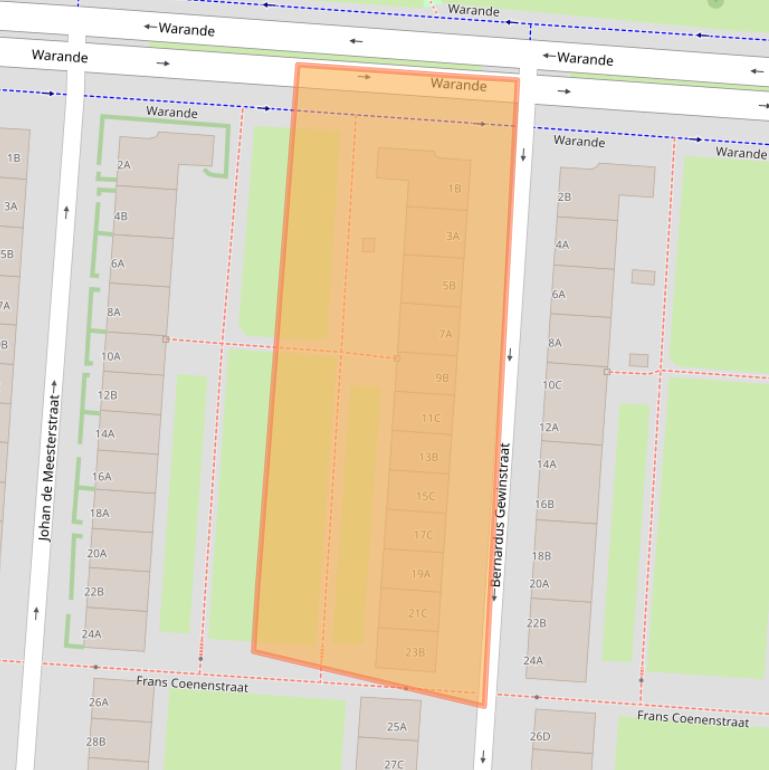 Kaart van postcodegebied 3031SB.