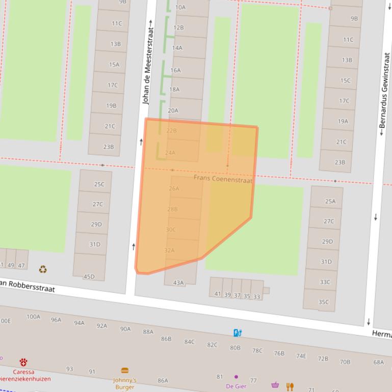 Kaart van postcodegebied 3031SR.