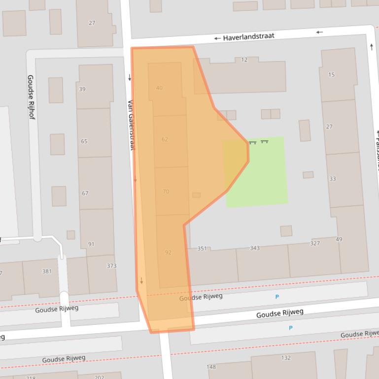 Kaart van postcodegebied 3031TE.
