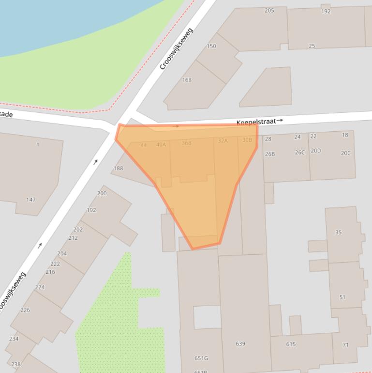 Kaart van postcodegebied 3031VD.