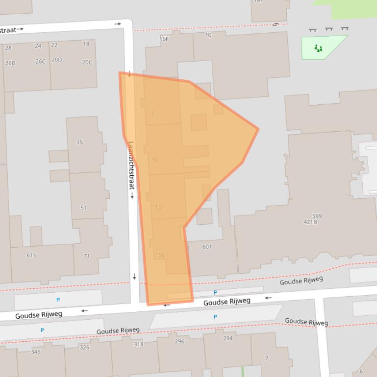 Kaart van postcodegebied 3031VG.