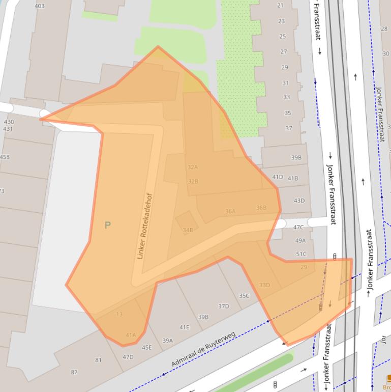 Kaart van postcodegebied 3031XN.
