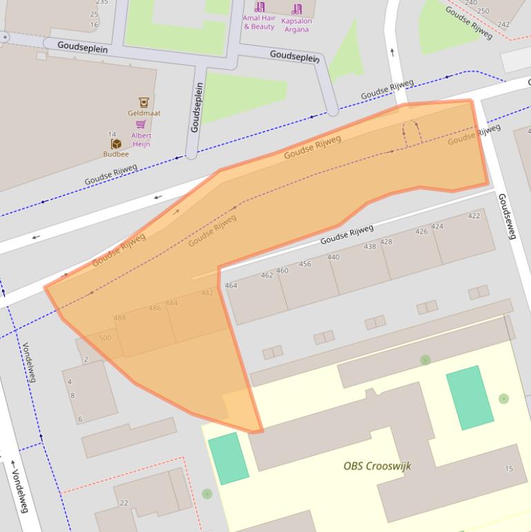 Kaart van postcodegebied 3031ZB.