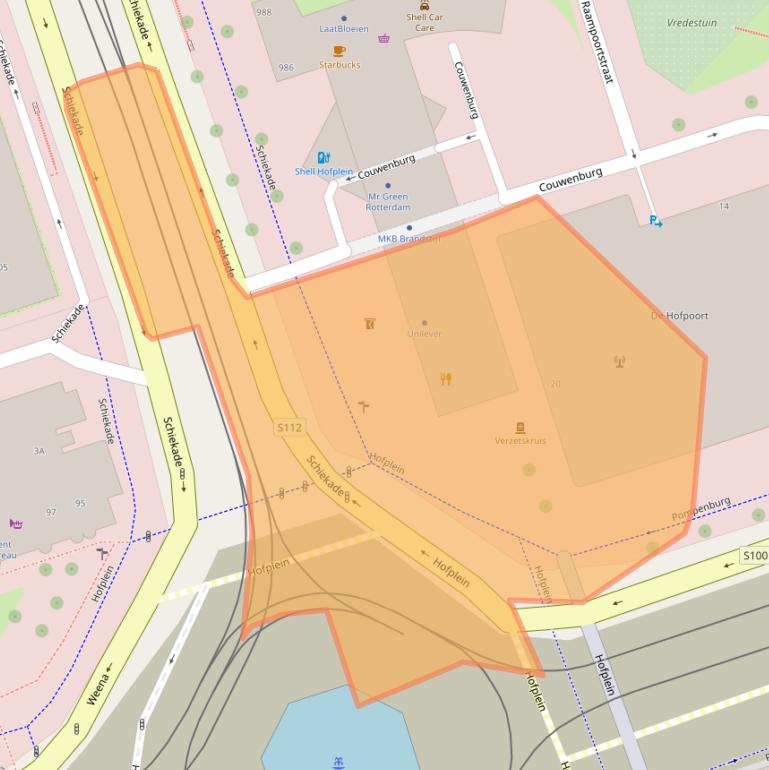 Kaart van postcodegebied 3032AC.