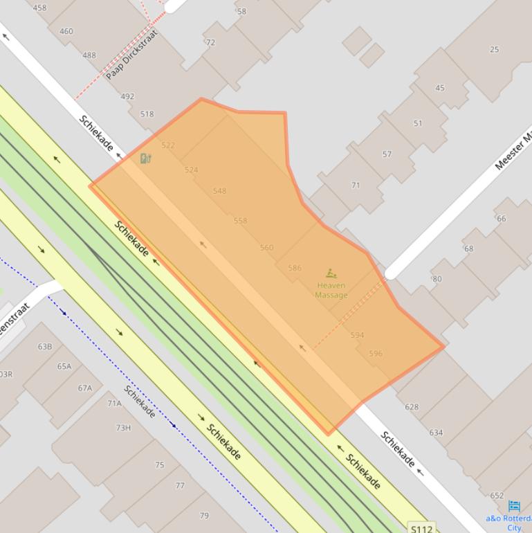 Kaart van postcodegebied 3032AZ.