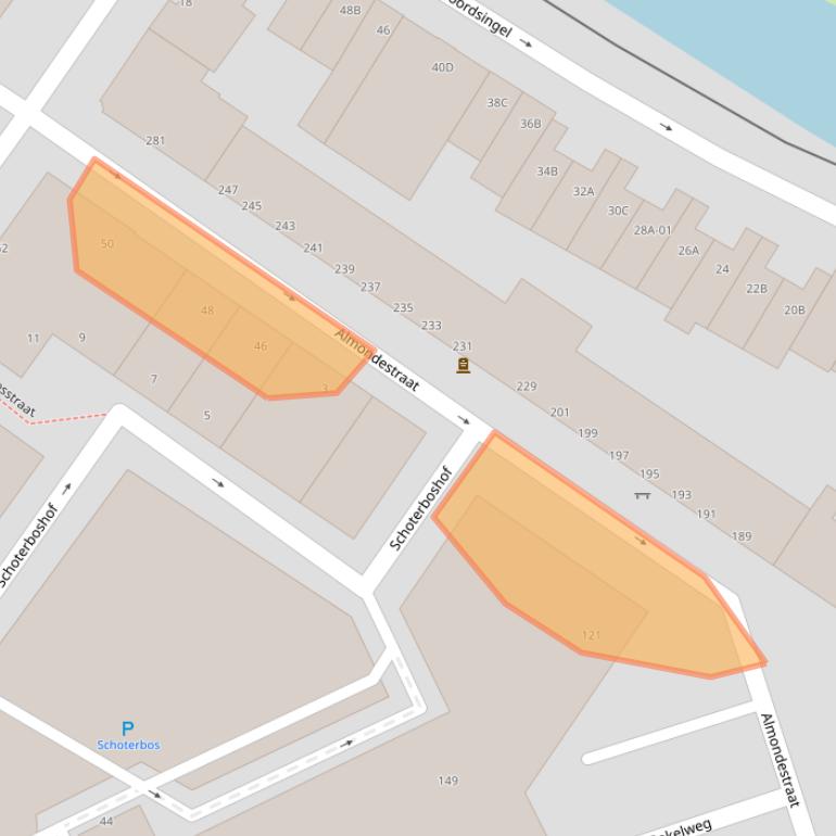 Kaart van postcodegebied 3032CE.