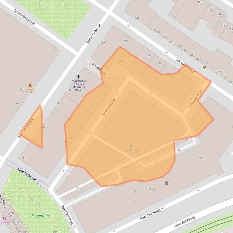 Kaart van postcodegebied 3032CH.