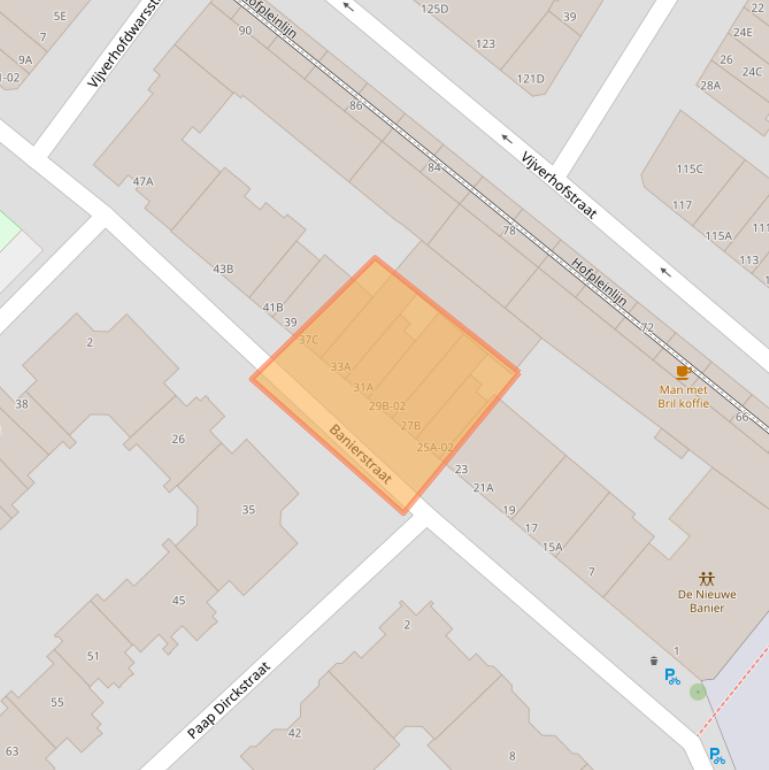 Kaart van postcodegebied 3032PB.