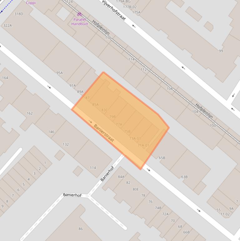 Kaart van postcodegebied 3032PE.