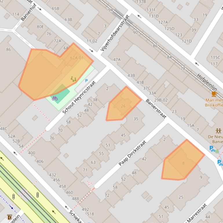 Kaart van postcodegebied 3032PH.