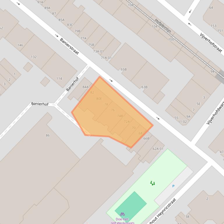 Kaart van postcodegebied 3032PJ.