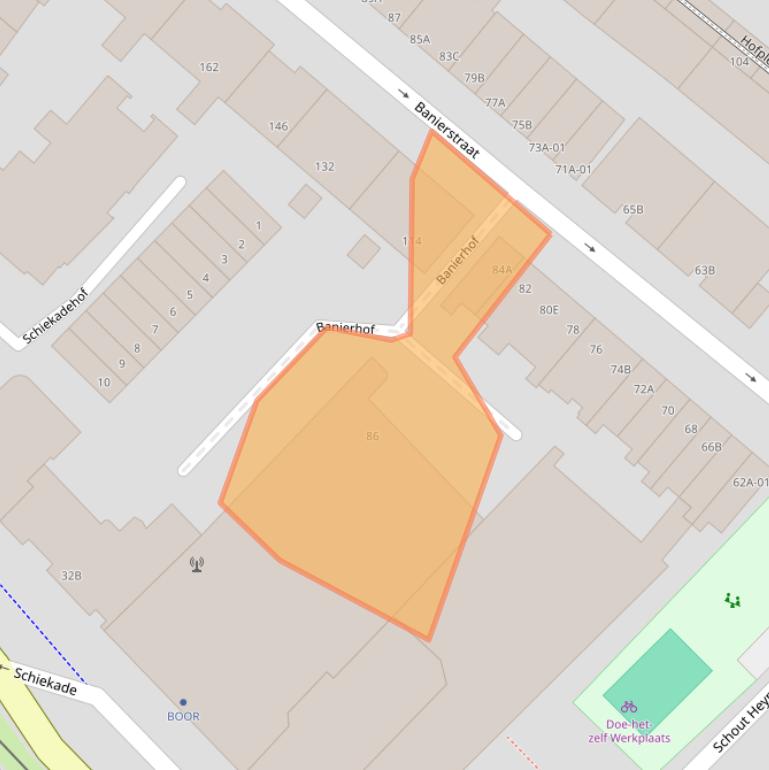 Kaart van postcodegebied 3032PK.