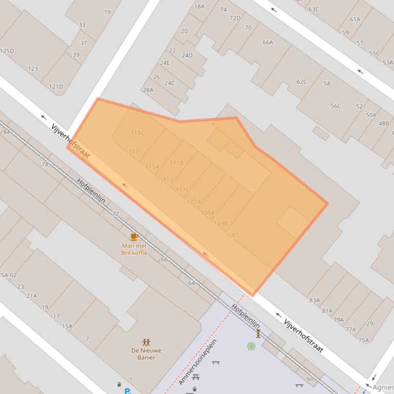 Kaart van postcodegebied 3032SH.